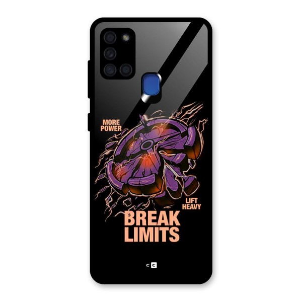 Break Limits Glass Back Case for Galaxy A21s