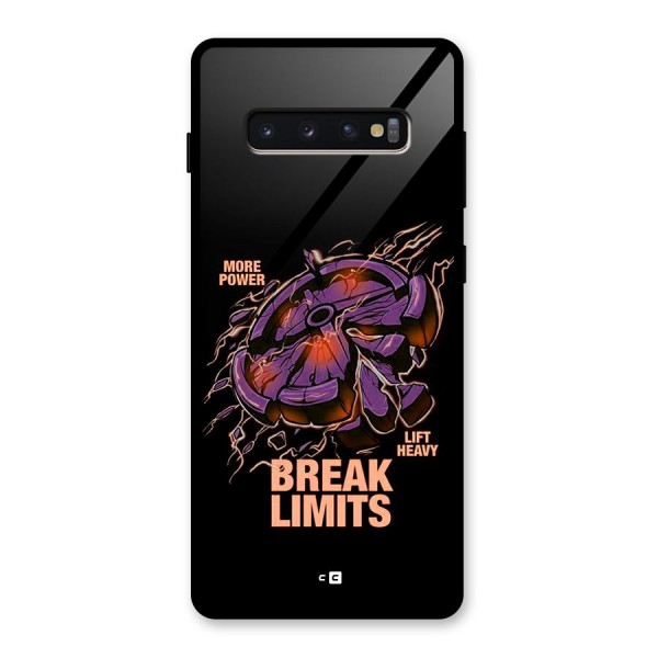 Break Limits Glass Back Case for Galaxy S10 Plus