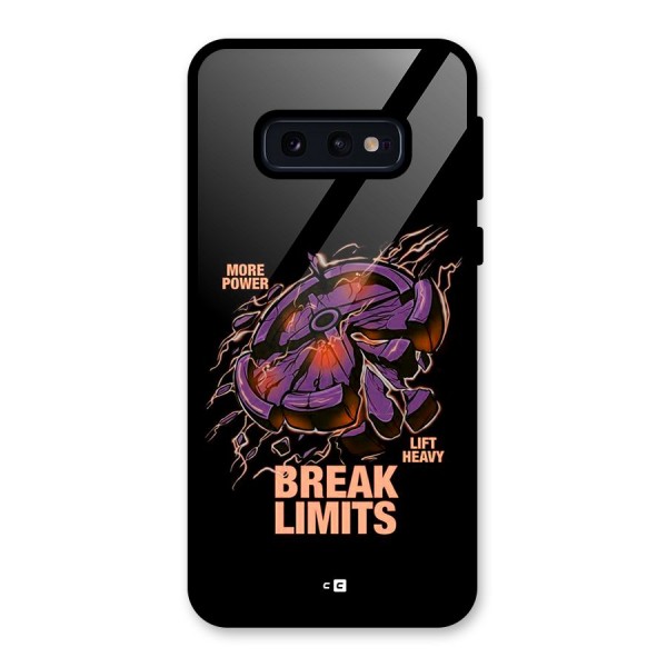 Break Limits Glass Back Case for Galaxy S10e