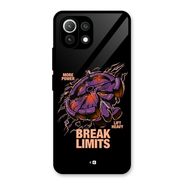 Break Limits Glass Back Case for Mi 11 Lite