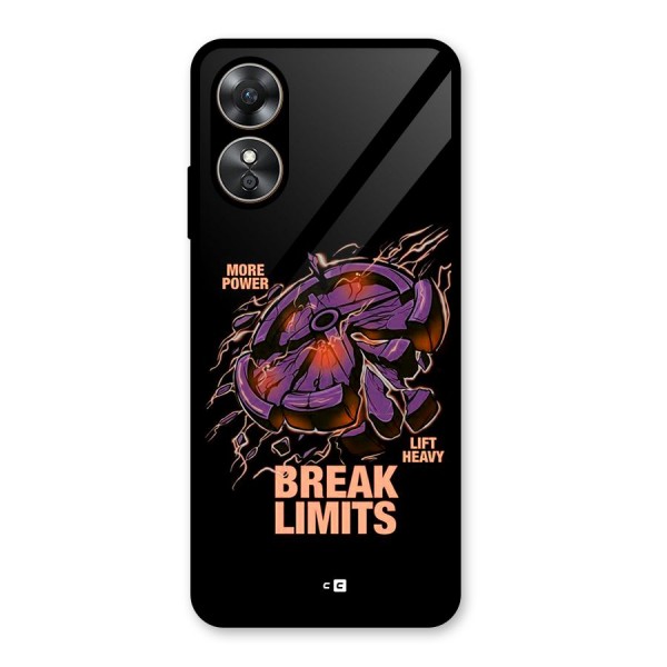 Break Limits Glass Back Case for Oppo A17