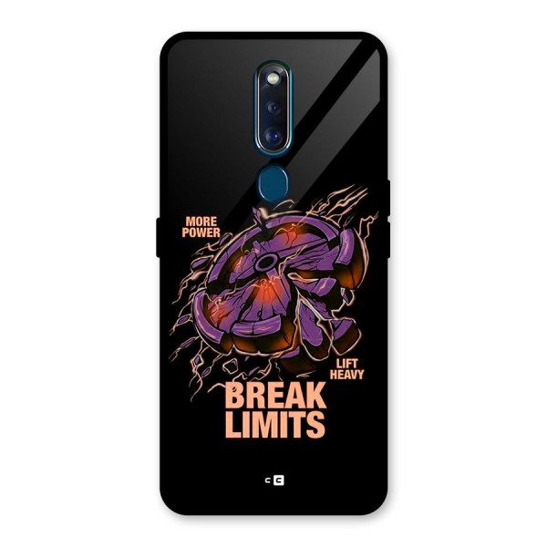 Break Limits Glass Back Case for Oppo F11 Pro