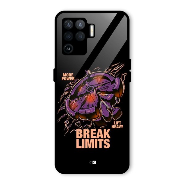 Break Limits Glass Back Case for Oppo F19 Pro