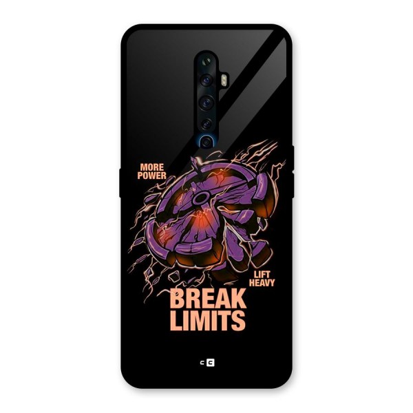 Break Limits Glass Back Case for Oppo Reno2 F