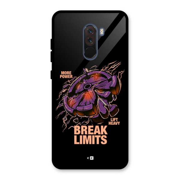 Break Limits Glass Back Case for Poco F1