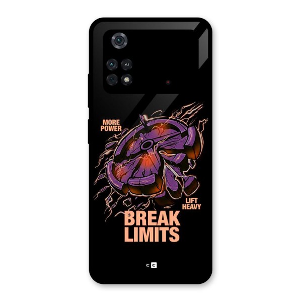 Break Limits Glass Back Case for Poco M4 Pro 4G