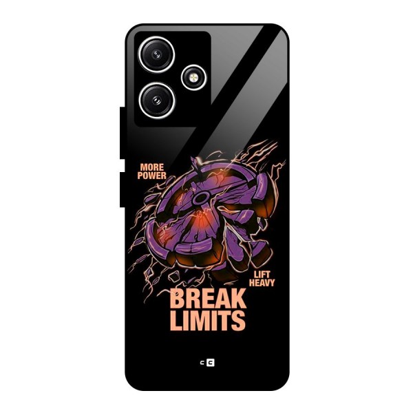 Break Limits Glass Back Case for Poco M6 Pro