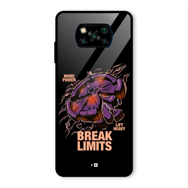 Break Limits Glass Back Case for Poco X3 Pro