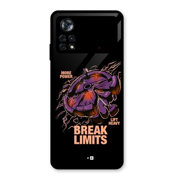 Break Limits Glass Back Case for Poco X4 Pro 5G