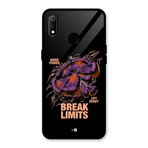 Break Limits Glass Back Case for Realme 3