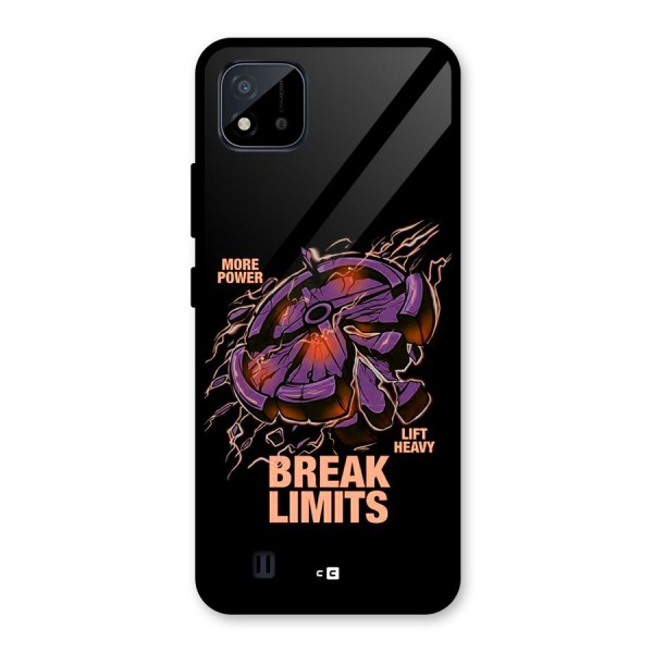 Break Limits Glass Back Case for Realme C11 2021