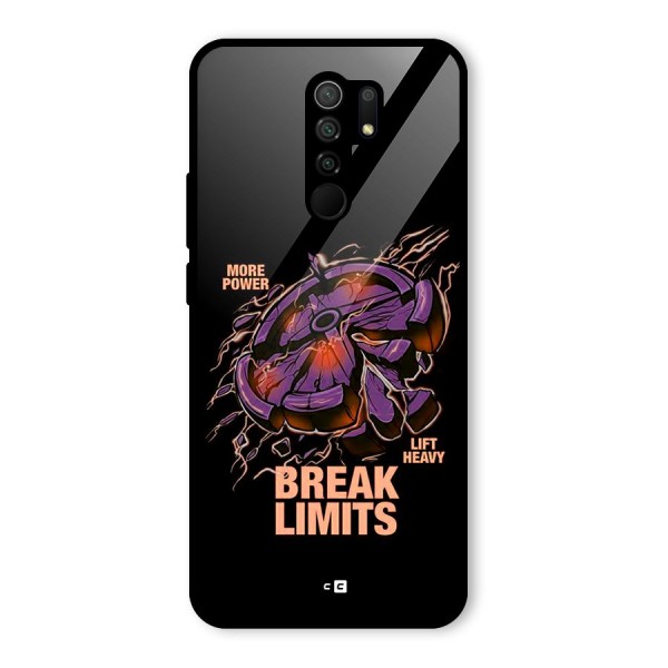 Break Limits Glass Back Case for Redmi 9 Prime