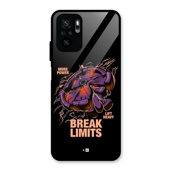 Break Limits Glass Back Case for Redmi Note 10