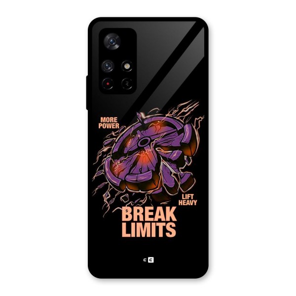 Break Limits Glass Back Case for Redmi Note 11T 5G