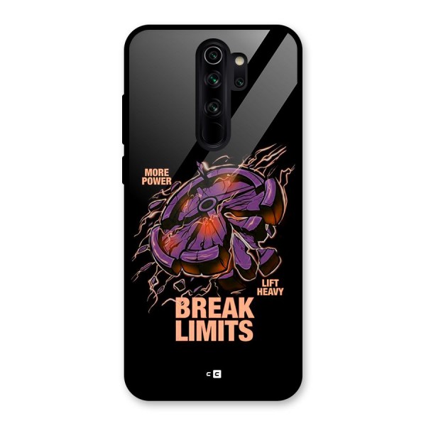 Break Limits Glass Back Case for Redmi Note 8 Pro