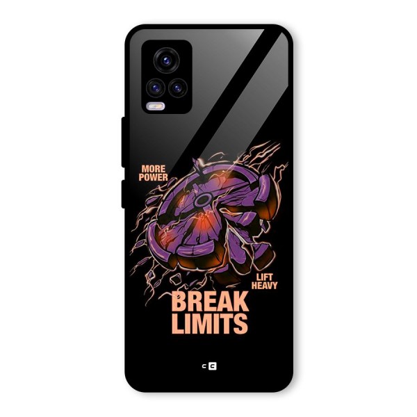 Break Limits Glass Back Case for Vivo V20