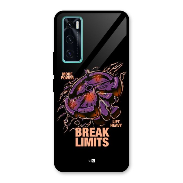 Break Limits Glass Back Case for Vivo V20 SE