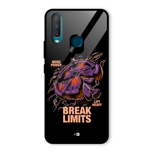 Break Limits Glass Back Case for Vivo Y12