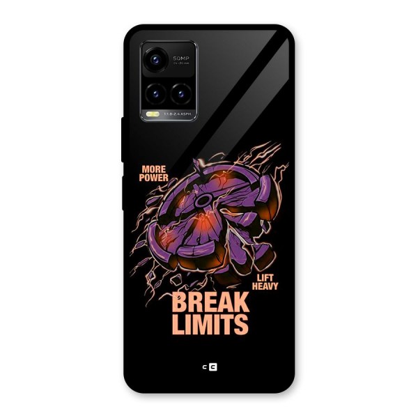 Break Limits Glass Back Case for Vivo Y21G