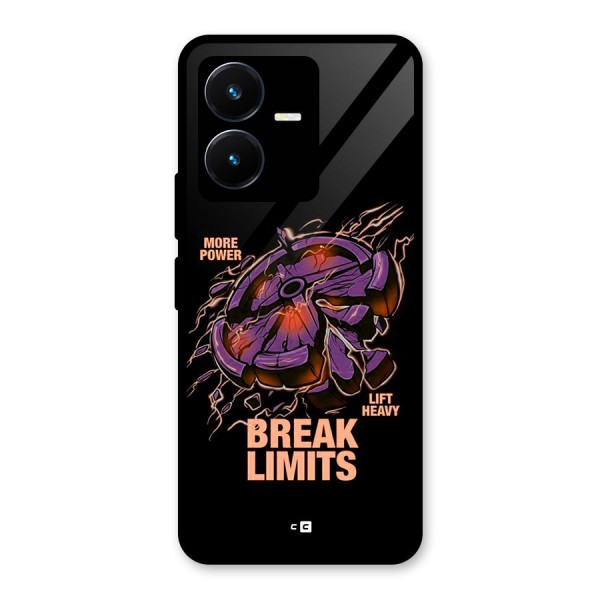 Break Limits Glass Back Case for Vivo Y22