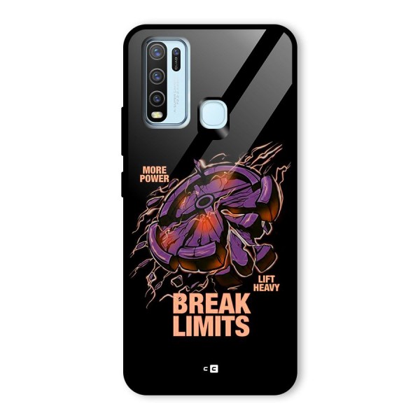 Break Limits Glass Back Case for Vivo Y30