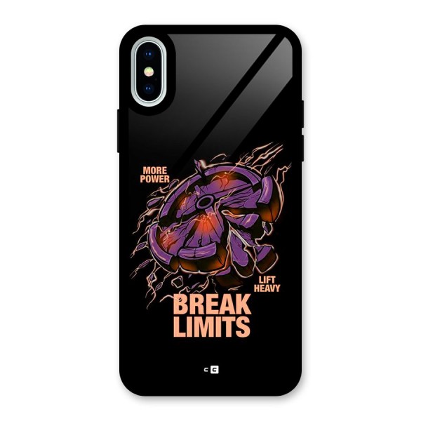 Break Limits Glass Back Case for iPhone X