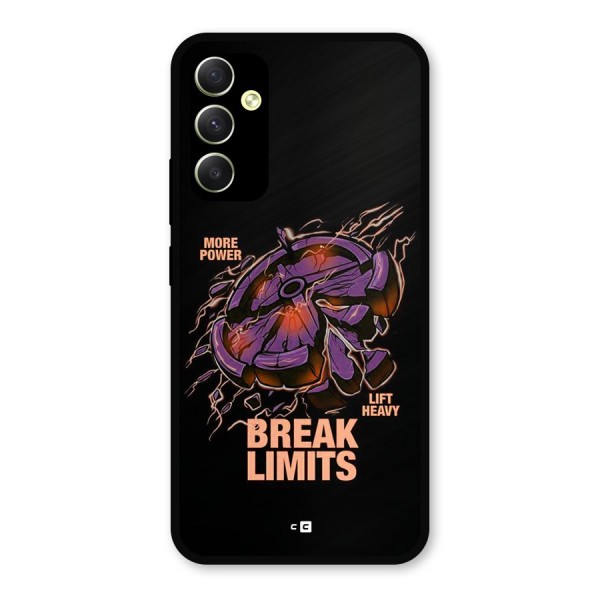 Break Limits Metal Back Case for Galaxy A34