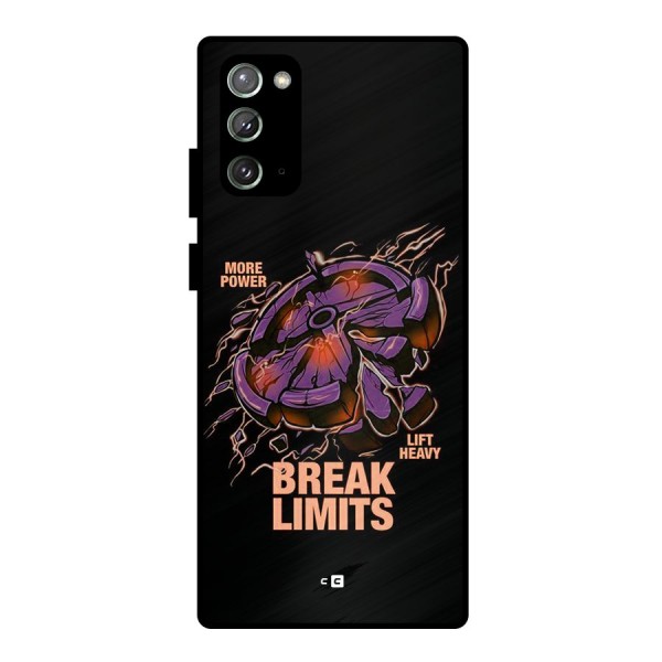 Break Limits Metal Back Case for Galaxy Note 20