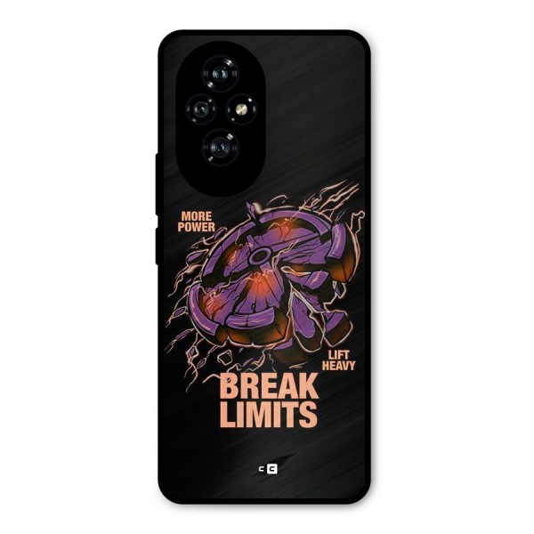 Break Limits Metal Back Case for Honor 200