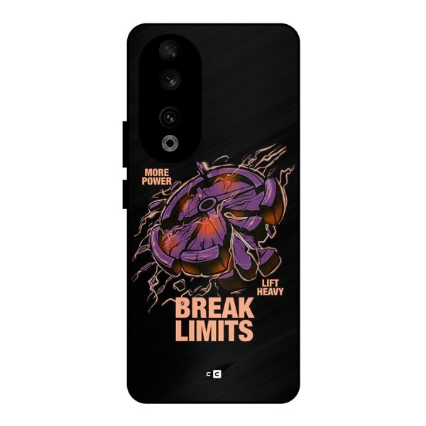 Break Limits Metal Back Case for Honor 90