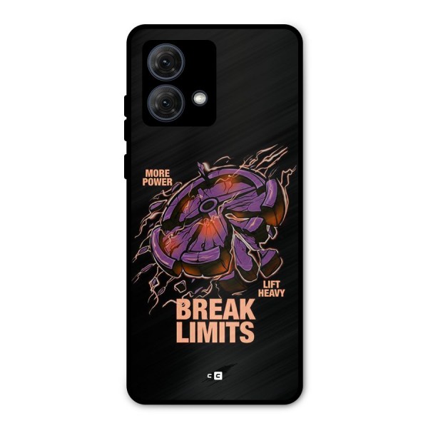 Break Limits Metal Back Case for Moto G84