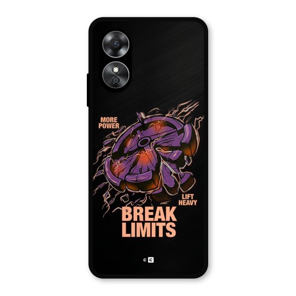 Break Limits Metal Back Case for Oppo A17