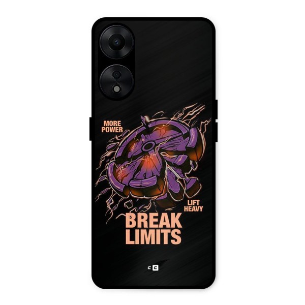 Break Limits Metal Back Case for Oppo A78 5G