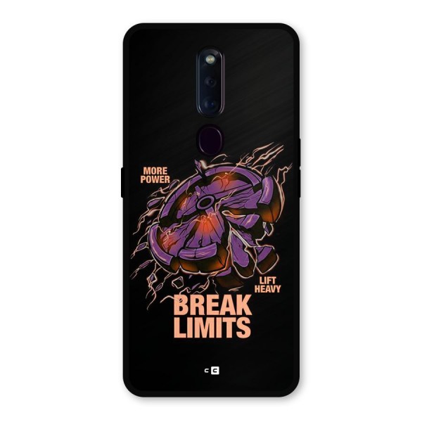 Break Limits Metal Back Case for Oppo F11 Pro