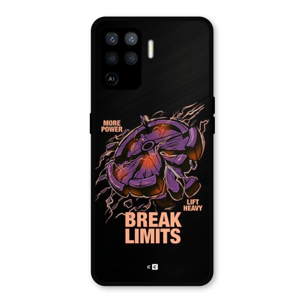 Break Limits Metal Back Case for Oppo F19 Pro