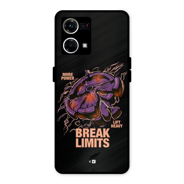 Break Limits Metal Back Case for Oppo F21 Pro 4G