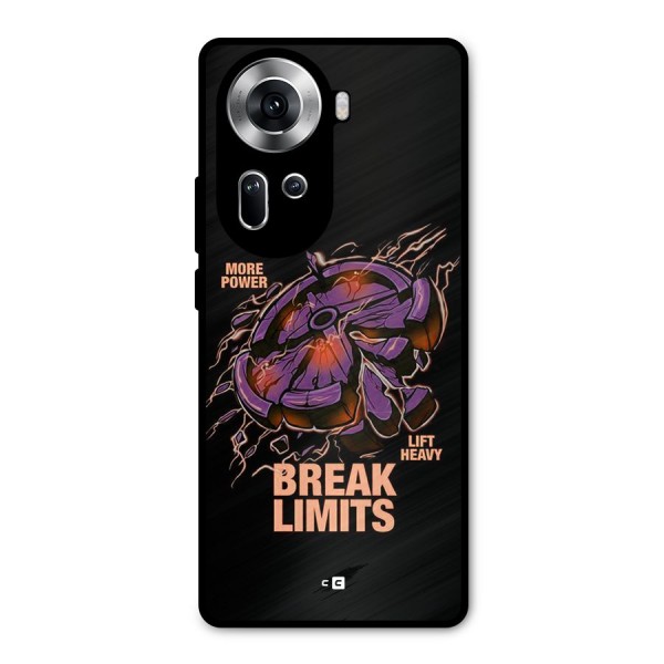 Break Limits Metal Back Case for Oppo Reno11 5G