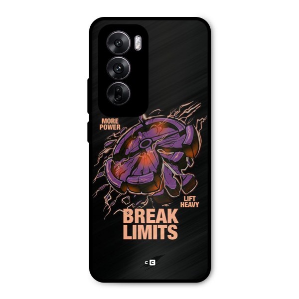 Break Limits Metal Back Case for Oppo Reno12