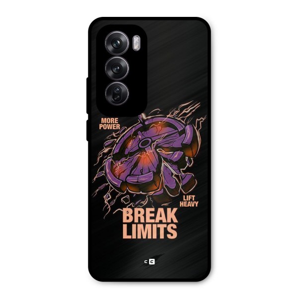 Break Limits Metal Back Case for Oppo Reno12 Pro