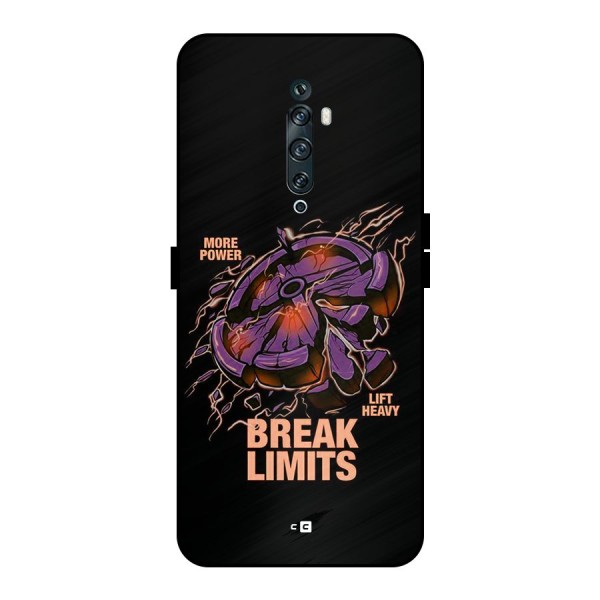 Break Limits Metal Back Case for Oppo Reno2 F