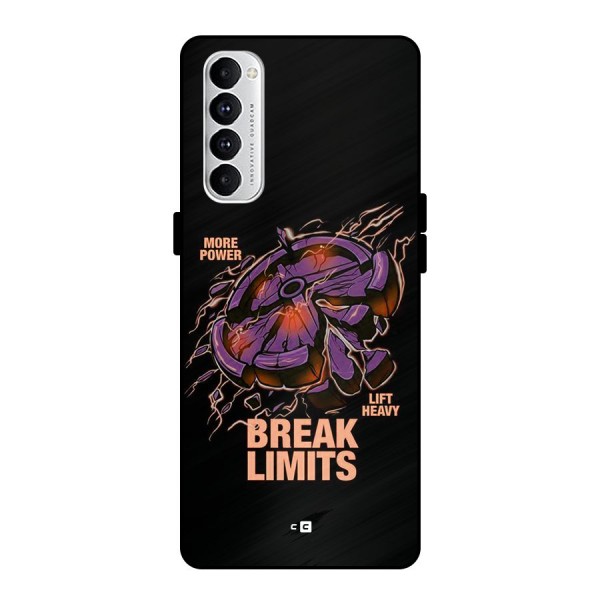 Break Limits Metal Back Case for Oppo Reno4 Pro