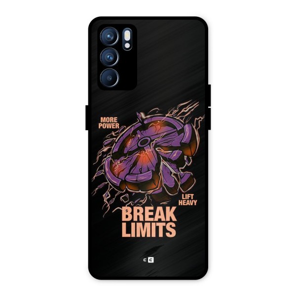 Break Limits Metal Back Case for Oppo Reno6 5G