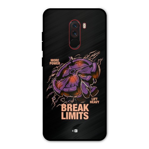 Break Limits Metal Back Case for Poco F1