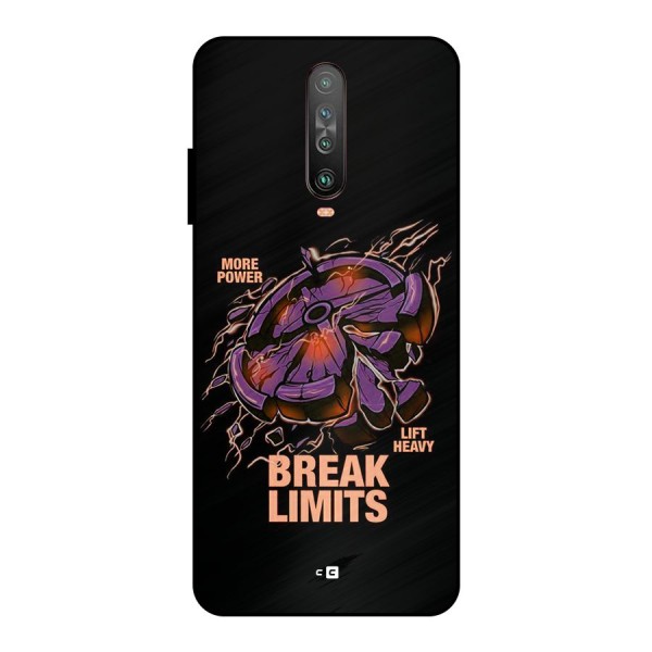 Break Limits Metal Back Case for Poco X2