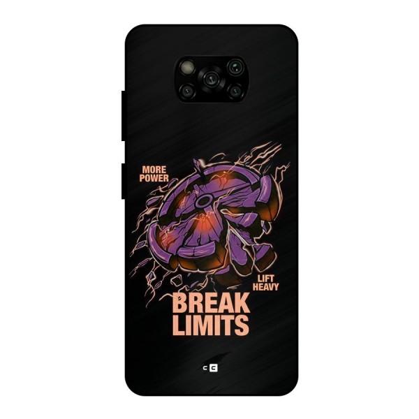 Break Limits Metal Back Case for Poco X3