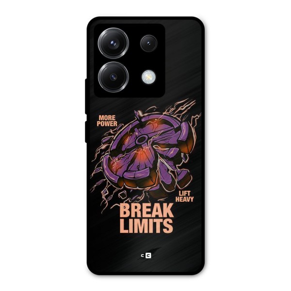 Break Limits Metal Back Case for Poco X6