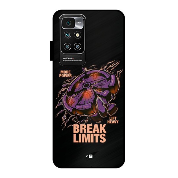 Break Limits Metal Back Case for Redmi 10 Prime