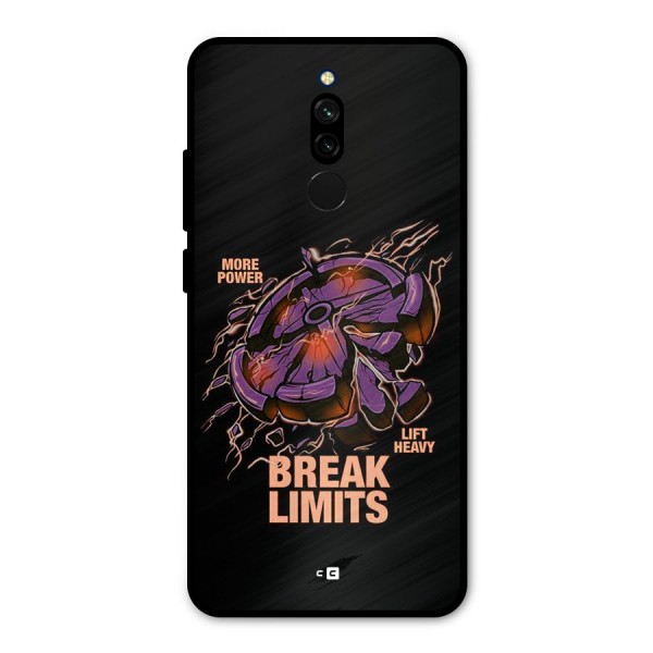 Break Limits Metal Back Case for Redmi 8