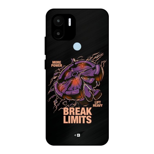 Break Limits Metal Back Case for Redmi A1 Plus