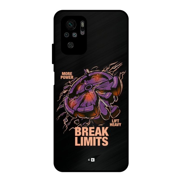 Break Limits Metal Back Case for Redmi Note 10